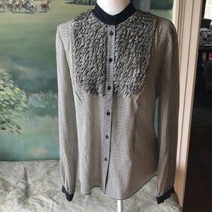 Pink Tartan Silk Blouse